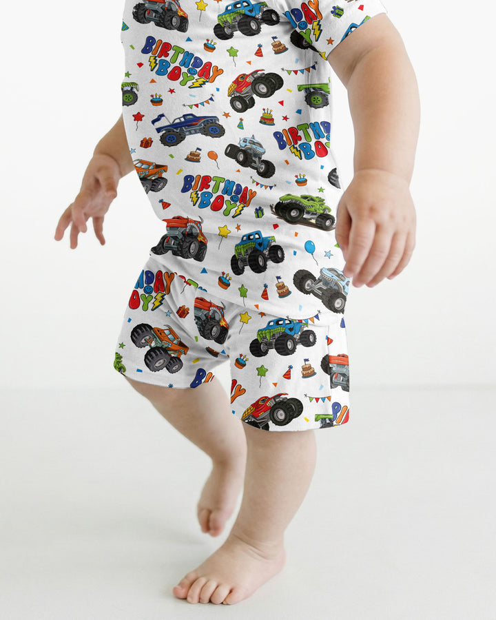 Template Bamboo Two Piece Short Sleeve Shorts Pyjamas Set