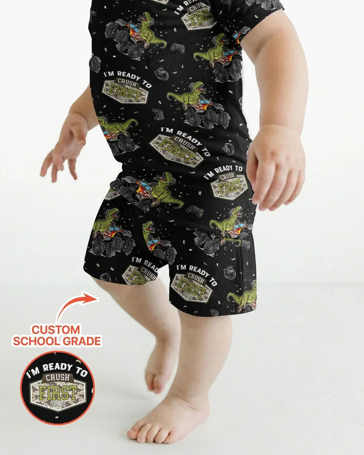 I'm Ready to Crush Bamboo Two Piece Short Sleeve Shorts Pajama Set