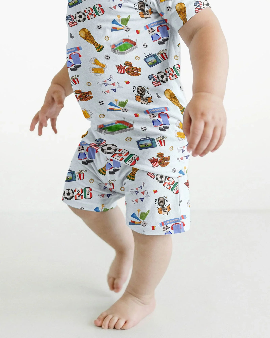 Dreaming of The Cup Bamboo Two Piece Short Sleeve Shorts Pajama Set