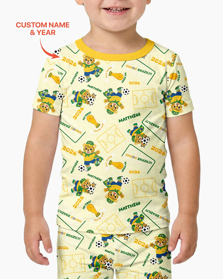 My First World Cup Bamboo Two Piece Short Sleeve Pajama Set