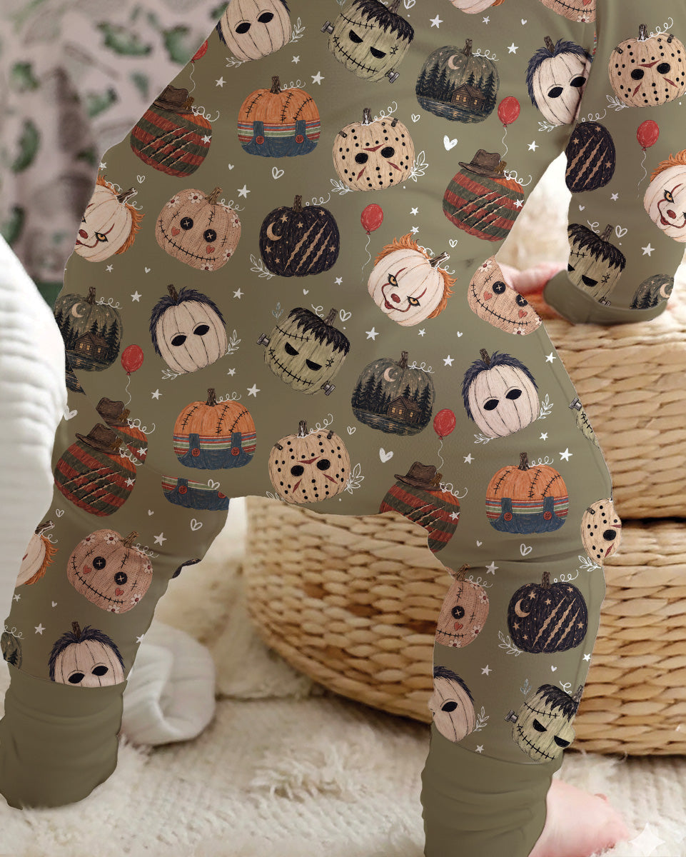 Spooky Slasher Pumpkins Bamboo Convertible Zippy