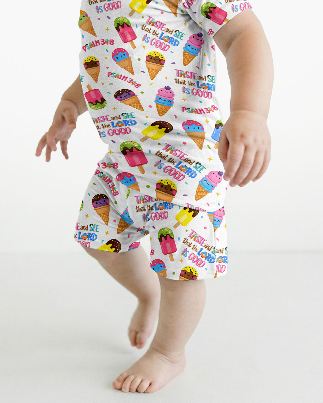 Template Bamboo Two Piece Short Sleeve Shorts Pyjamas Set