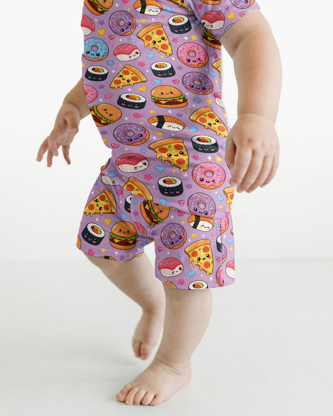 Template Bamboo Two Piece Short Sleeve Shorts Pyjamas Set