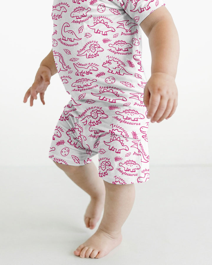 Template Bamboo Two Piece Short Sleeve Shorts Pyjamas Set