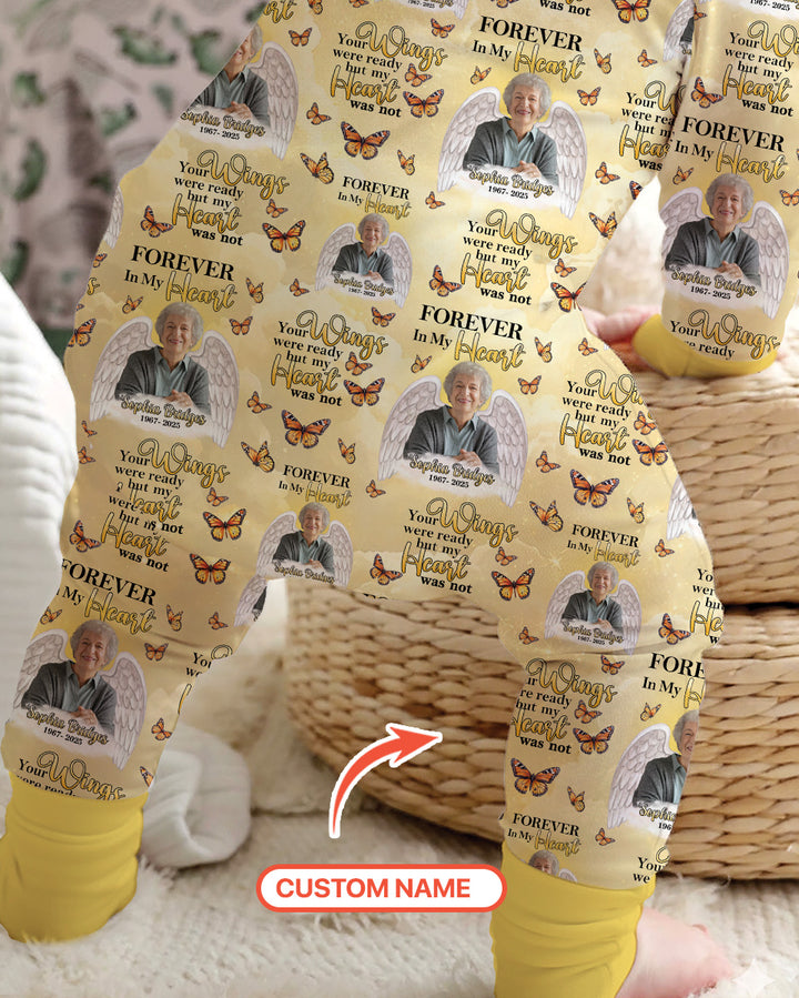 Custom Photo Forever In My Heart Family Matching Bamboo Convertible Zippy