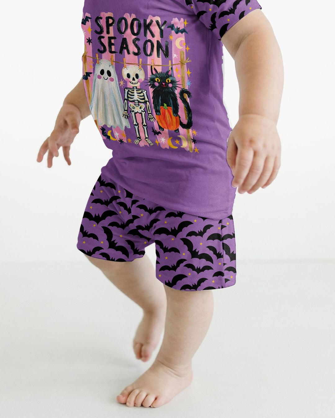 Template Bamboo Two Piece Short Sleeve Shorts Pyjamas Set