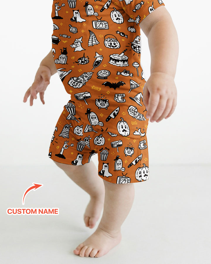 Template Bamboo Two Piece Short Sleeve Shorts Pyjamas Set