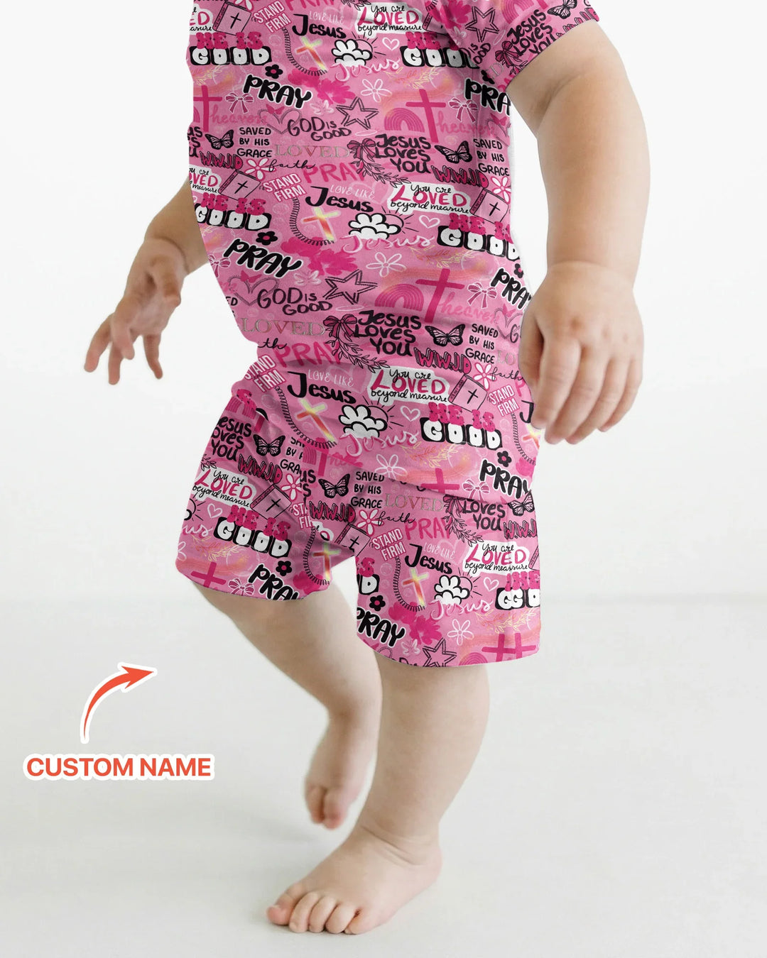 Template Bamboo Two Piece Short Sleeve Shorts Pyjamas Set