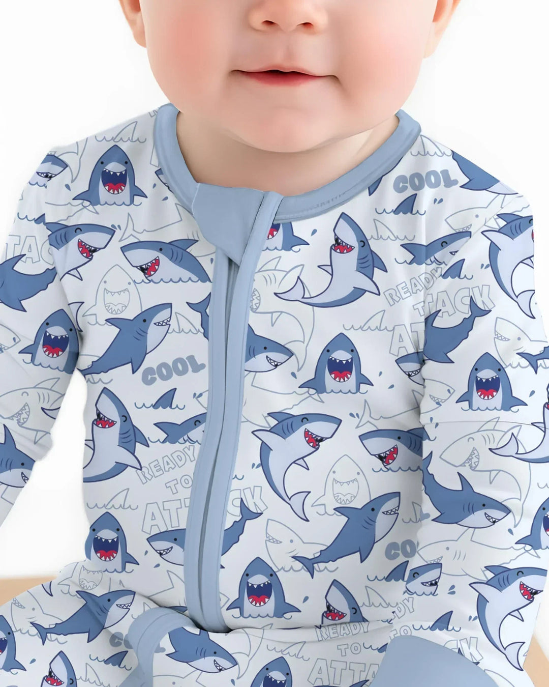 Big Sharks Attack Bamboo Convertible Zippy