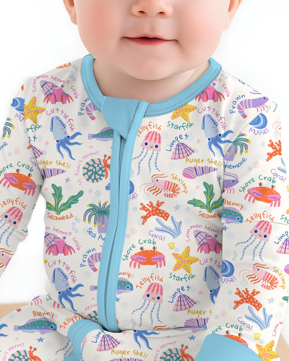 Tide Pool Pals Bamboo Convertible Zippy