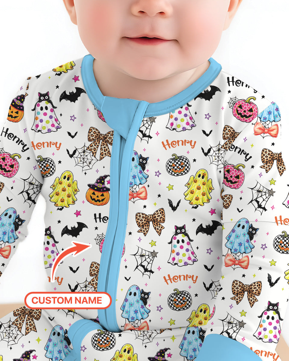 Custom Name Coquette Summerween Bamboo Convertible Zippy