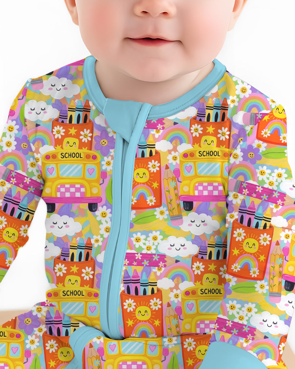 Retro Happy Classroom Bamboo Convertible Zippy