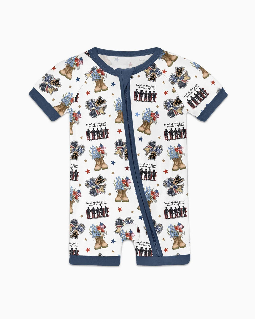 Honor the Brave Family Matching Bamboo Shorty Zippy