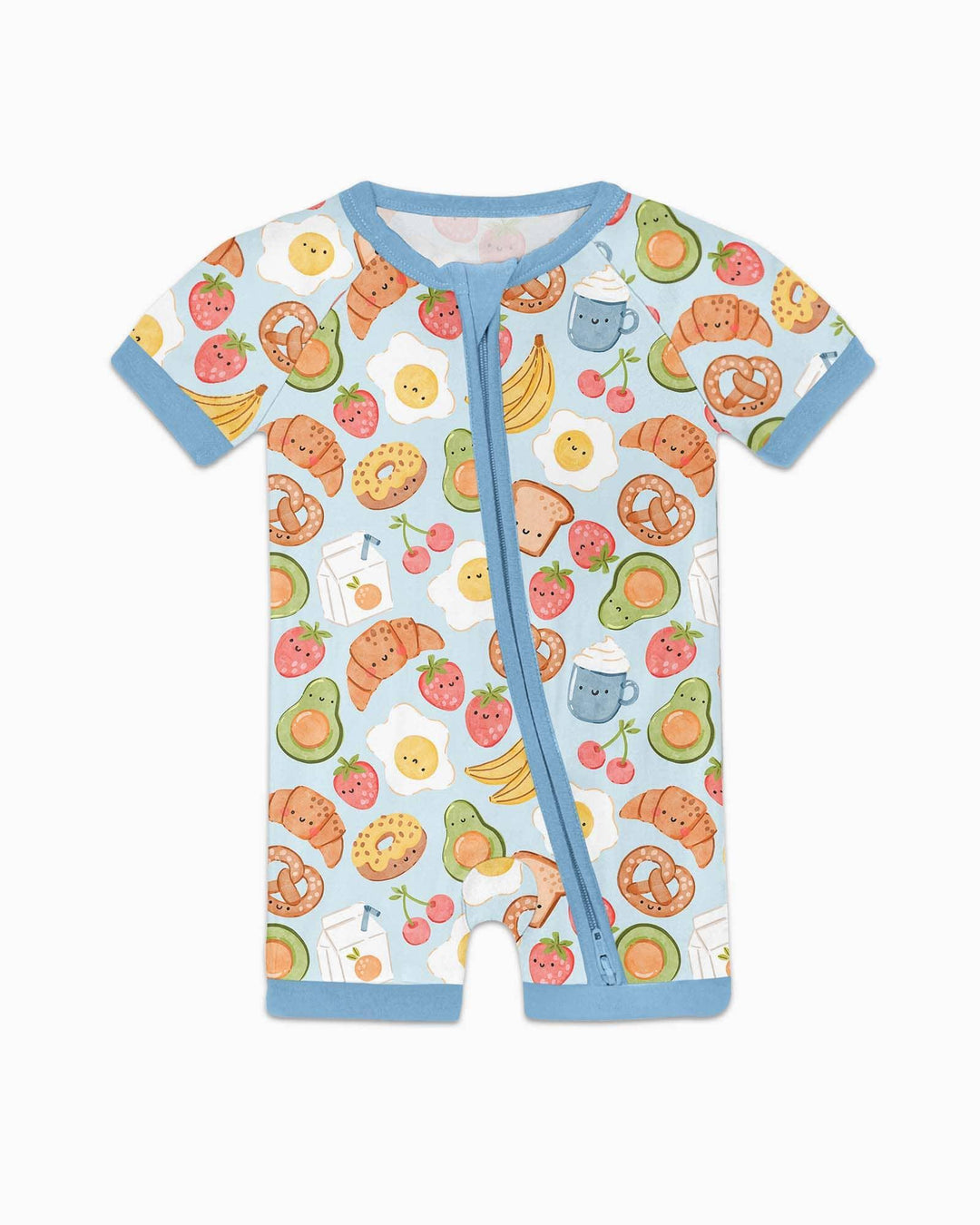 Breakfast Buddies Family Matching Bamboo Shorty Zippy