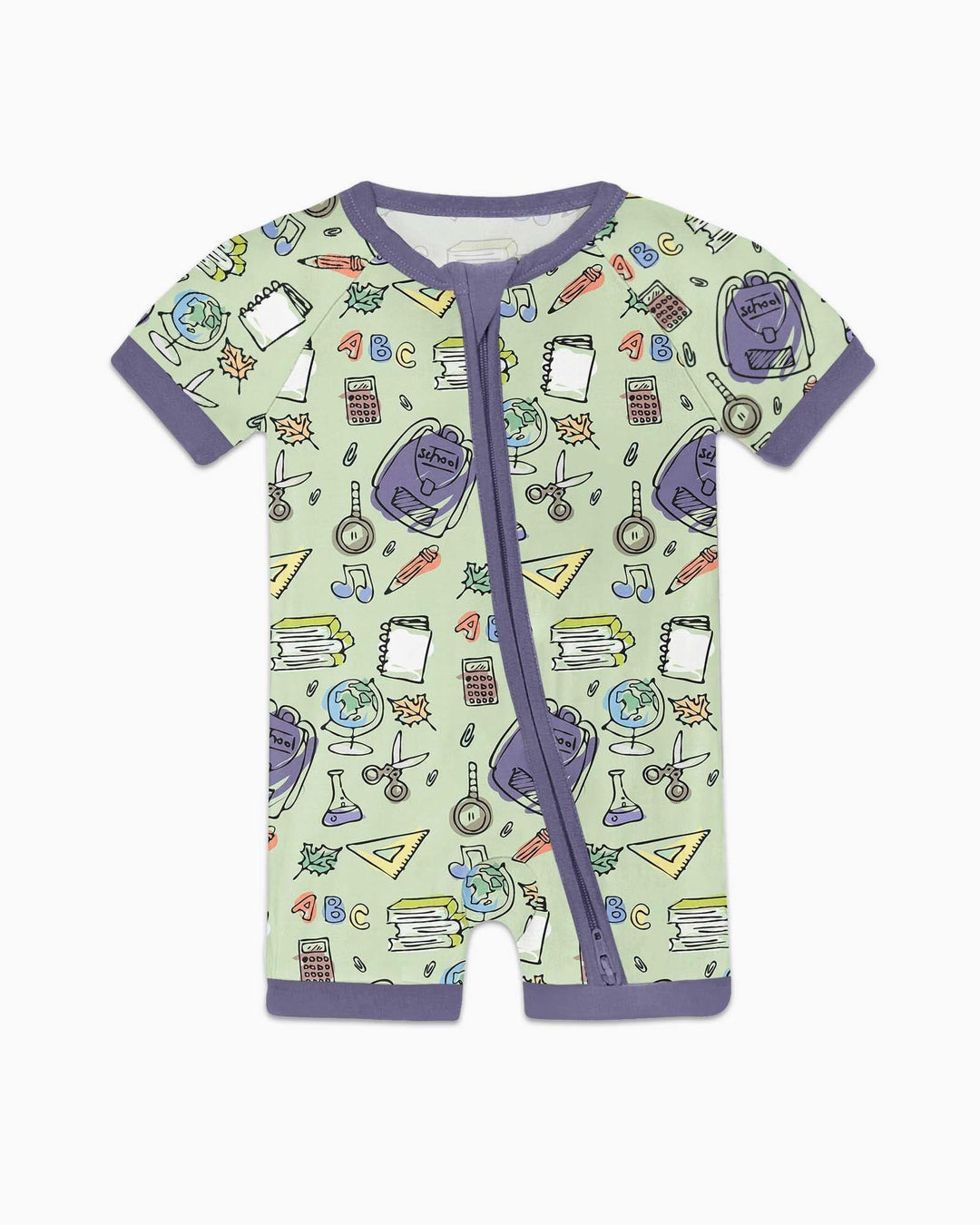 Doodle School Days Bamboo Shorty Zippy
