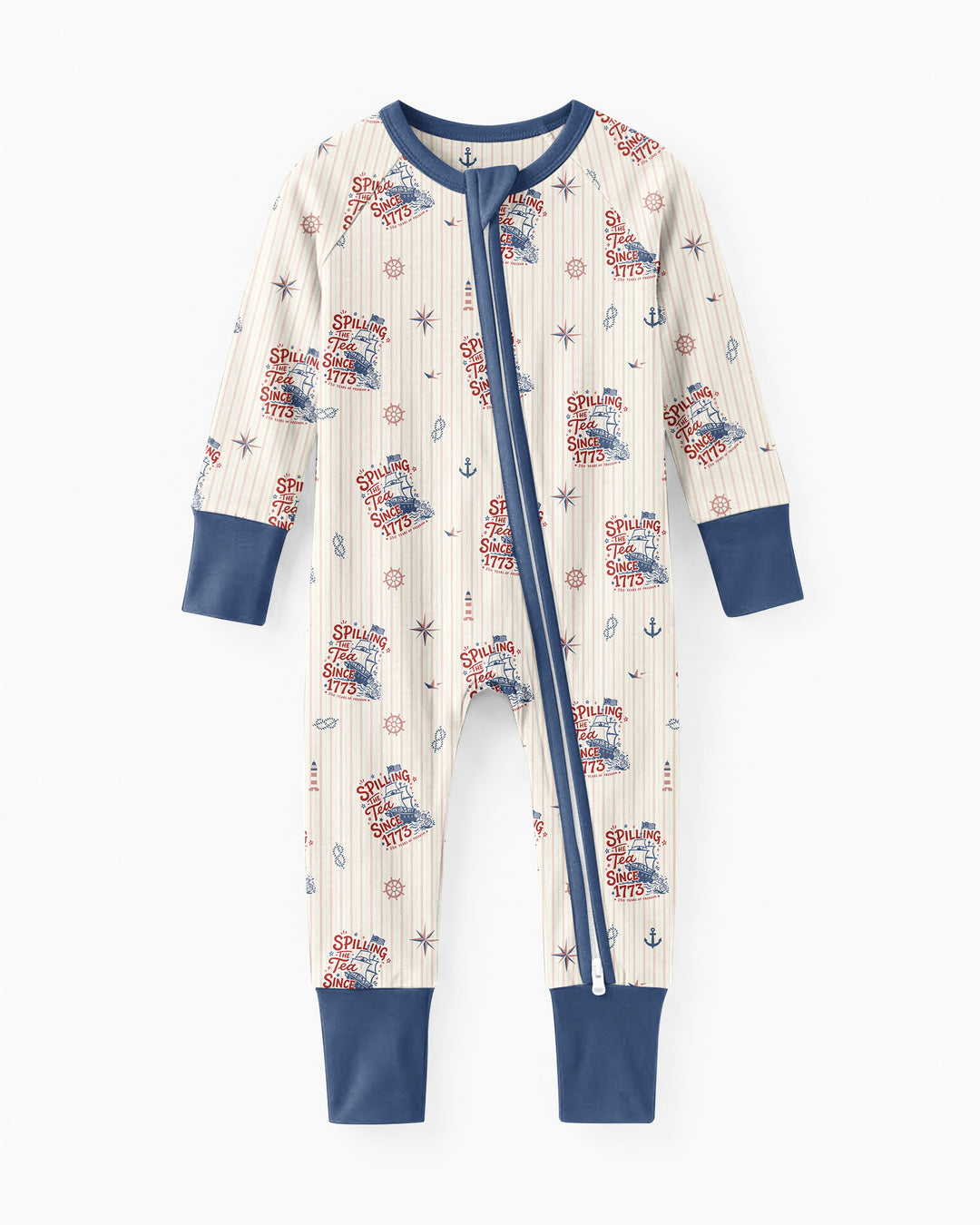 Spilling The Tea Since 1773 Family Matching Bamboo Convertible Zippy