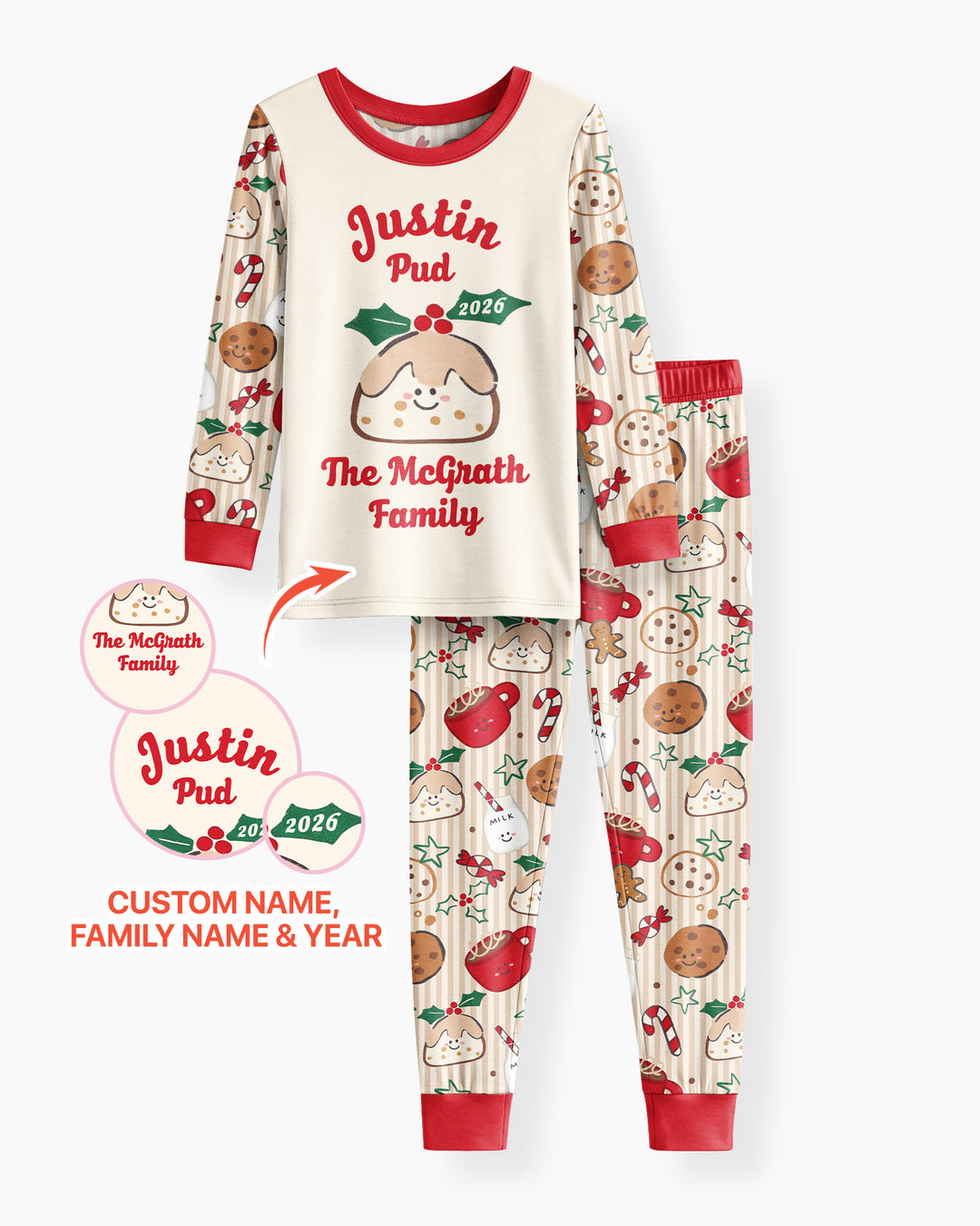 My Little Pudding Bamboo Two Piece Long Sleeve Pajama Set