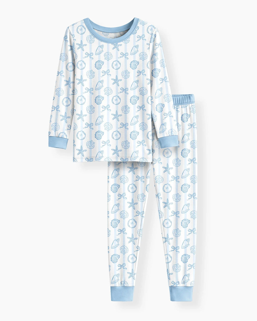 Coastal Keepsakes Family Matching Bamboo Two Piece Long Sleeve Pajama Set