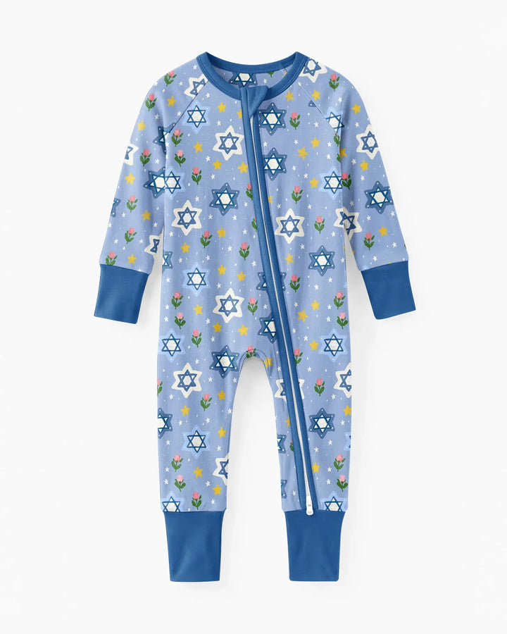 Starry Bloom Blessings Family Matching Bamboo Convertible Zippy