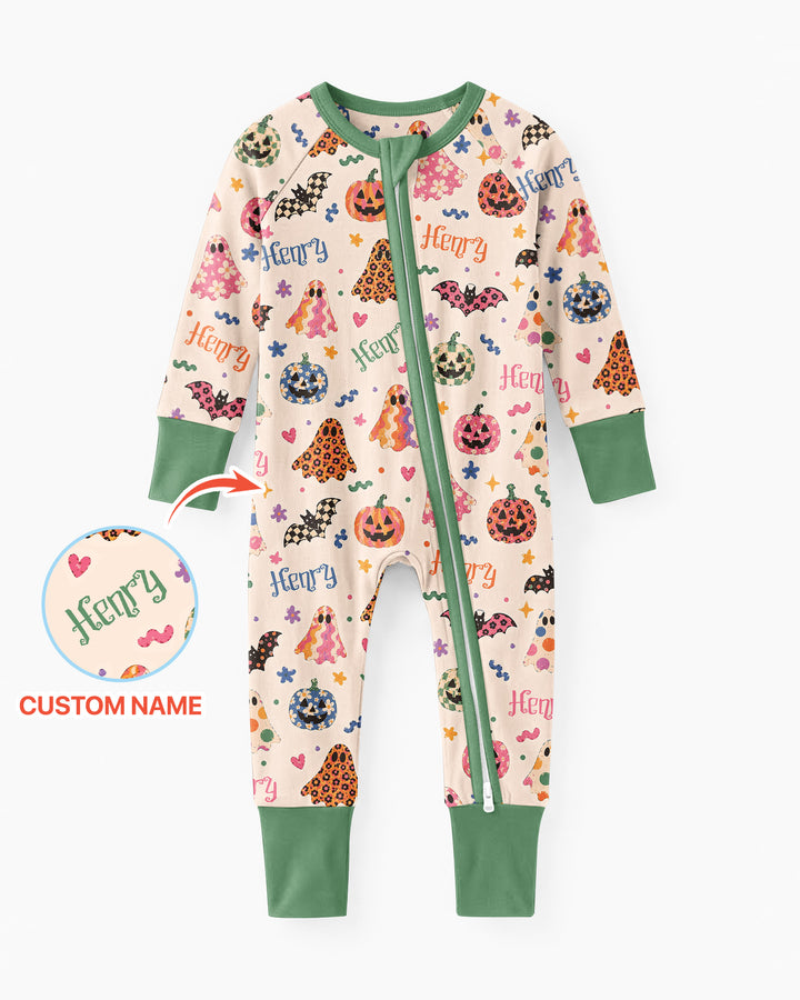 Funky Retro Halloween Bamboo Convertible Zippy