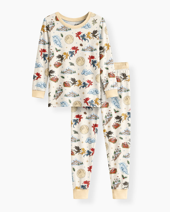 Fourth Wing Christmas Bamboo Two Piece Long Sleeve Pajama Set