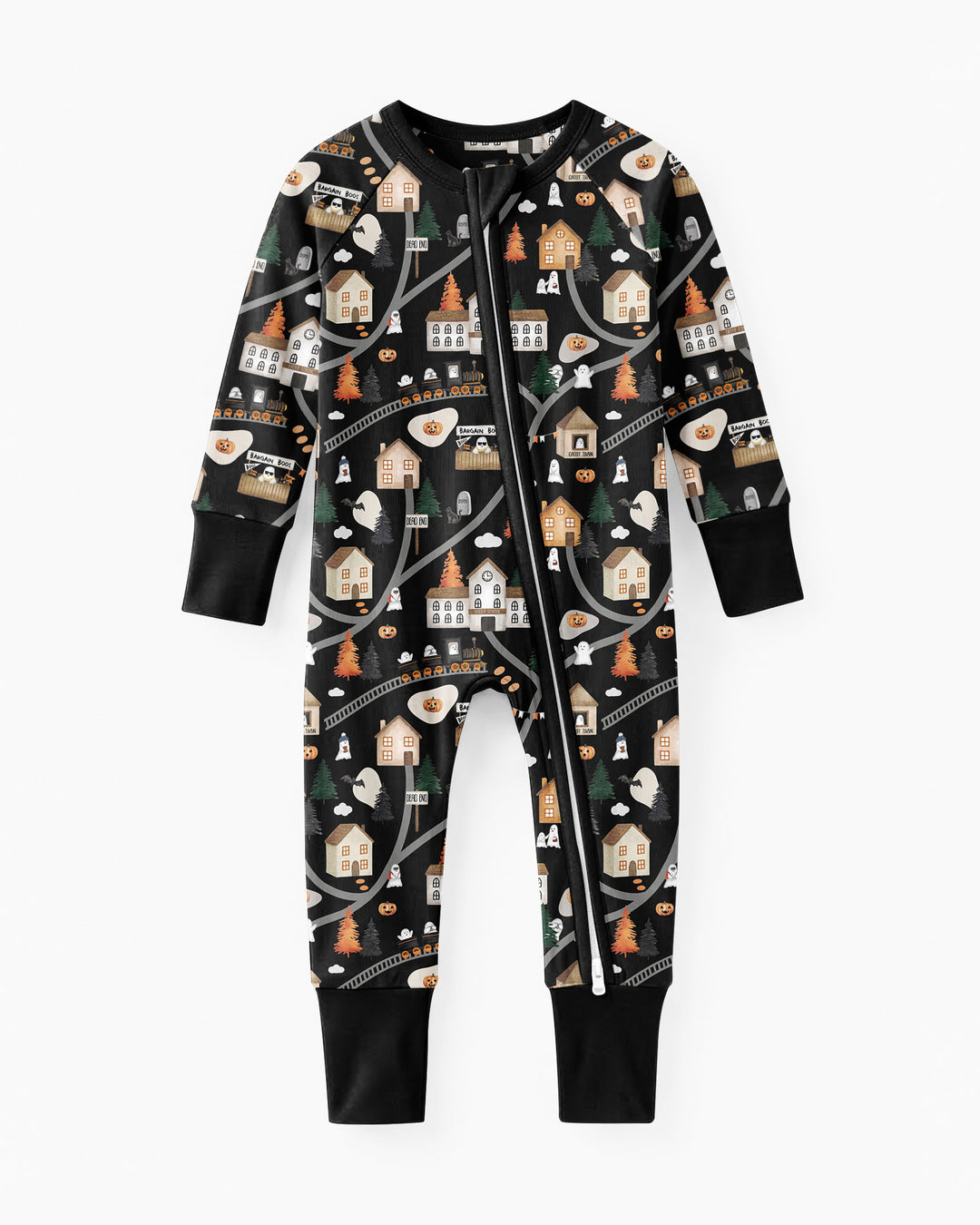Haunted Halloween Town Map Bamboo Convertible Zippy