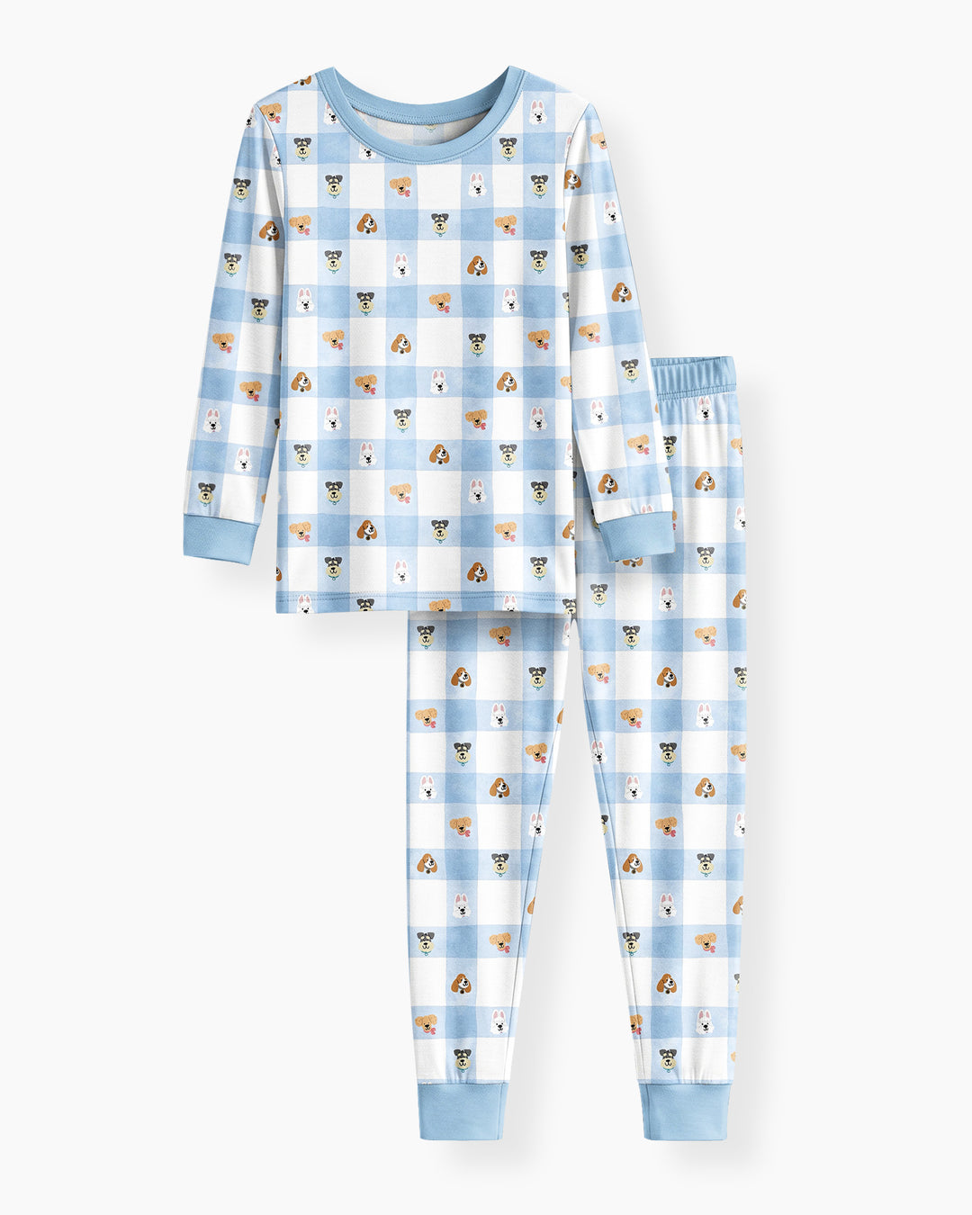Plaid Pals Family Matching Bamboo Two Piece Long Sleeve Pajama Set