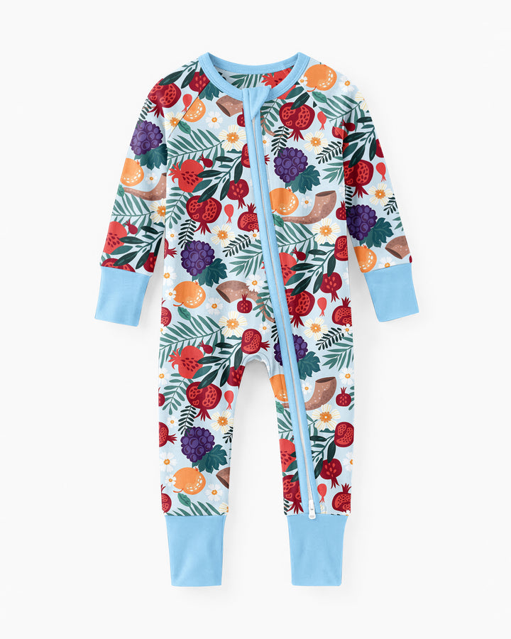 Pomegranate Blessings Night Family Matching Bamboo Convertible Zippy