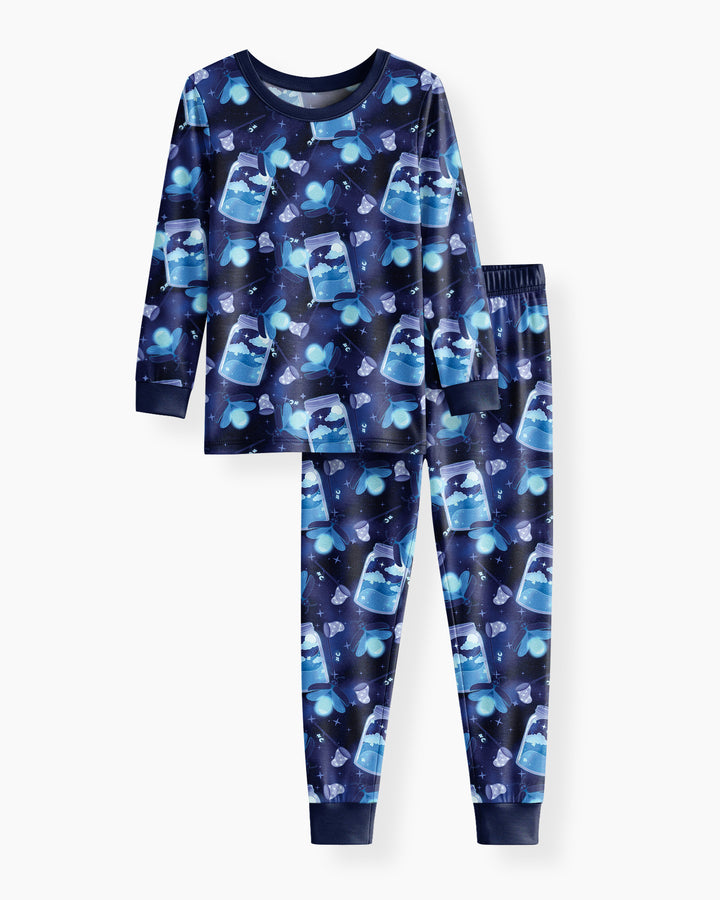 Template Bamboo Two Piece Long Sleeve Pyjamas Set