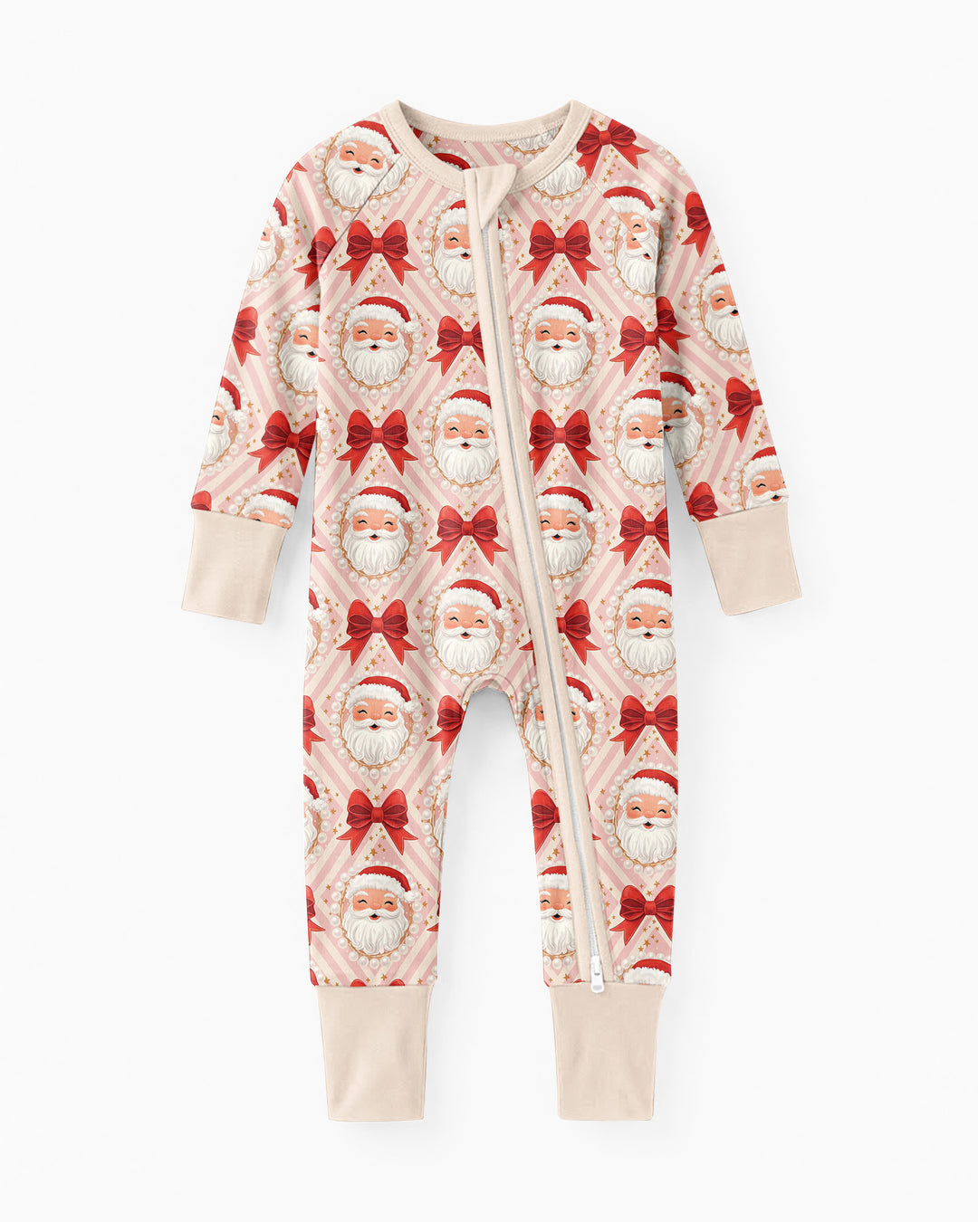 Preppy Coquette Santa Mommy And Me Matching Bamboo Convertible Zippy