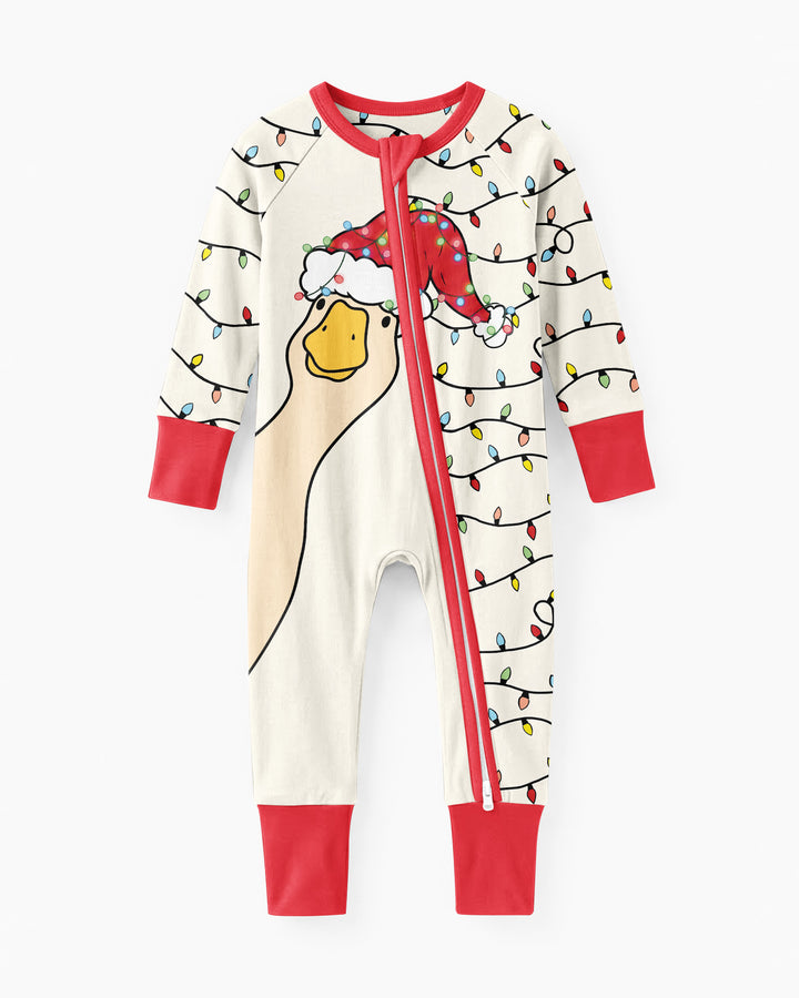 Funny Christmas Goose Bamboo Convertible Zippy