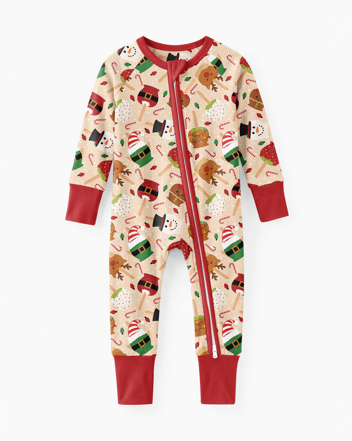 Christmas Cake Pops Family Matching Bamboo Convertible Zippy