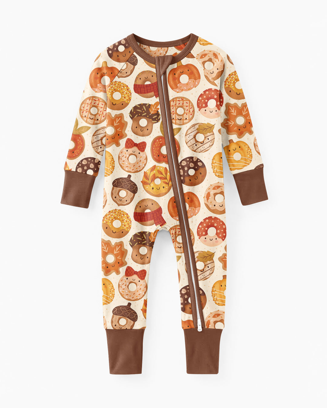 Cute Autumn Donut Bamboo Convertible Zippy