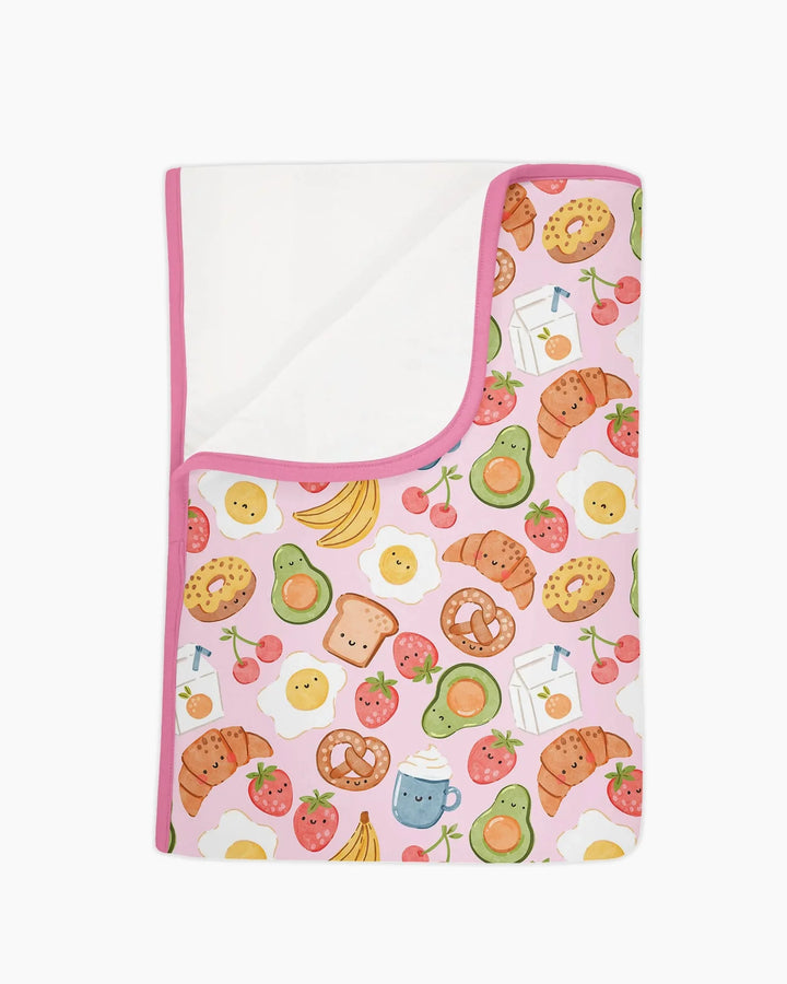 Breakfast Buddies Family Matching Bamboo Blanket