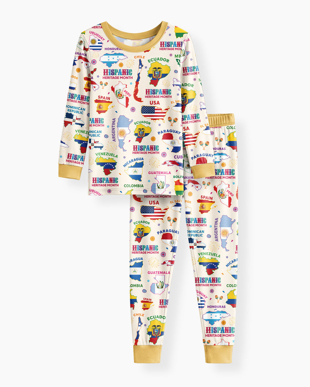 Template Bamboo Two Piece Long Sleeve Pyjamas Set