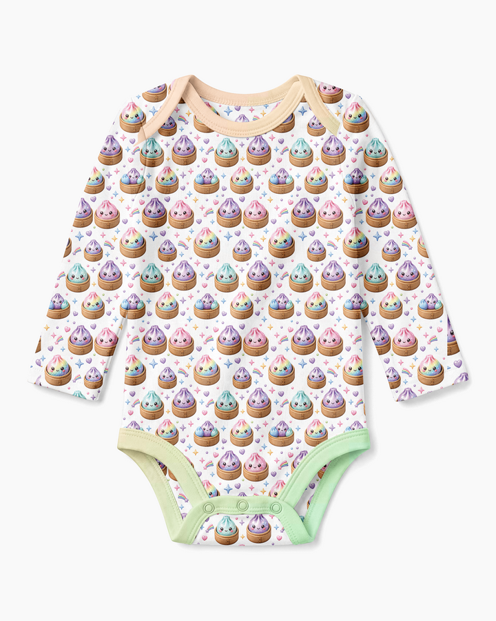 Cute Glitter Dumpling Bamboo Bodysuit
