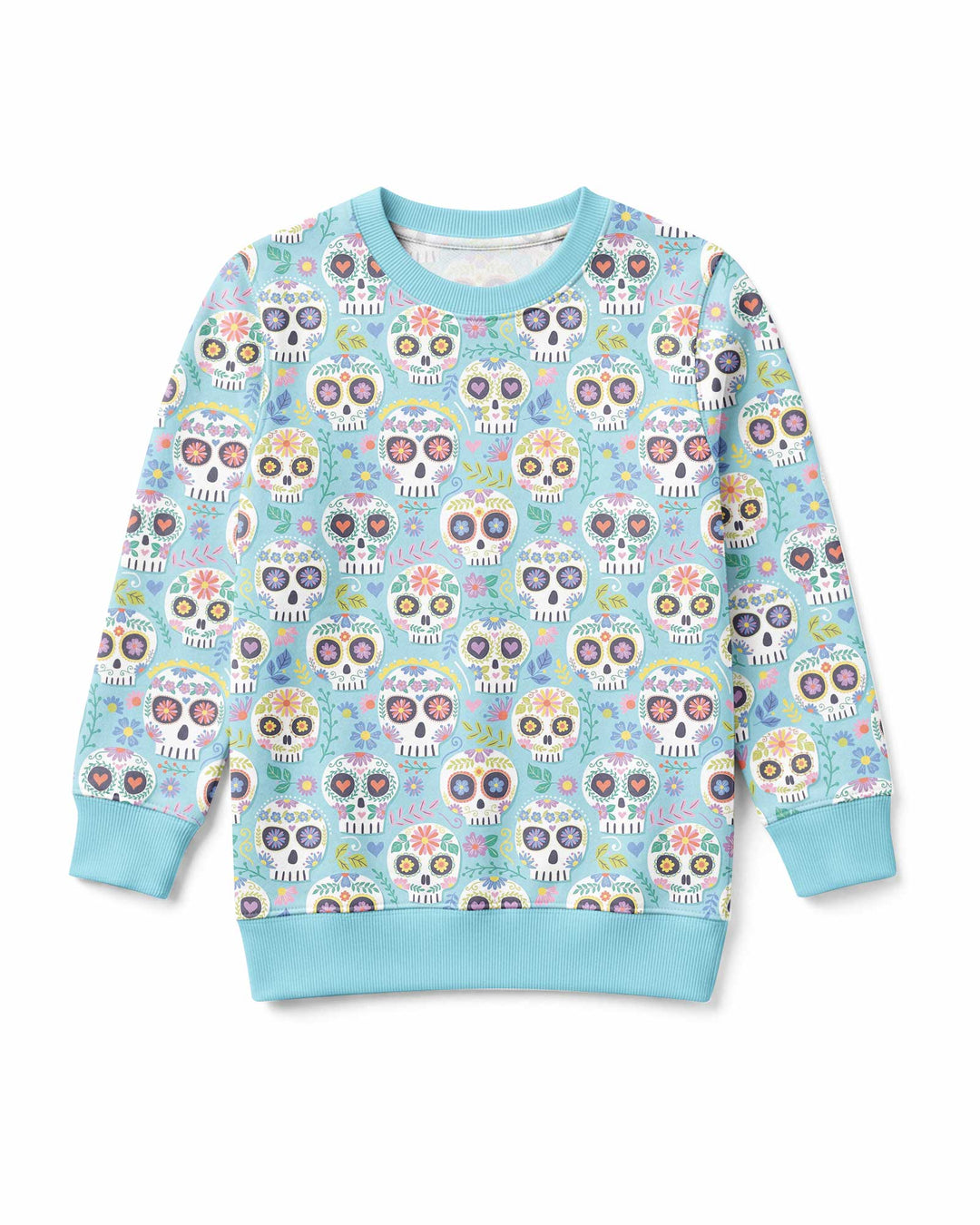 Floral Skull Bamboo Crewneck Sweatshirt