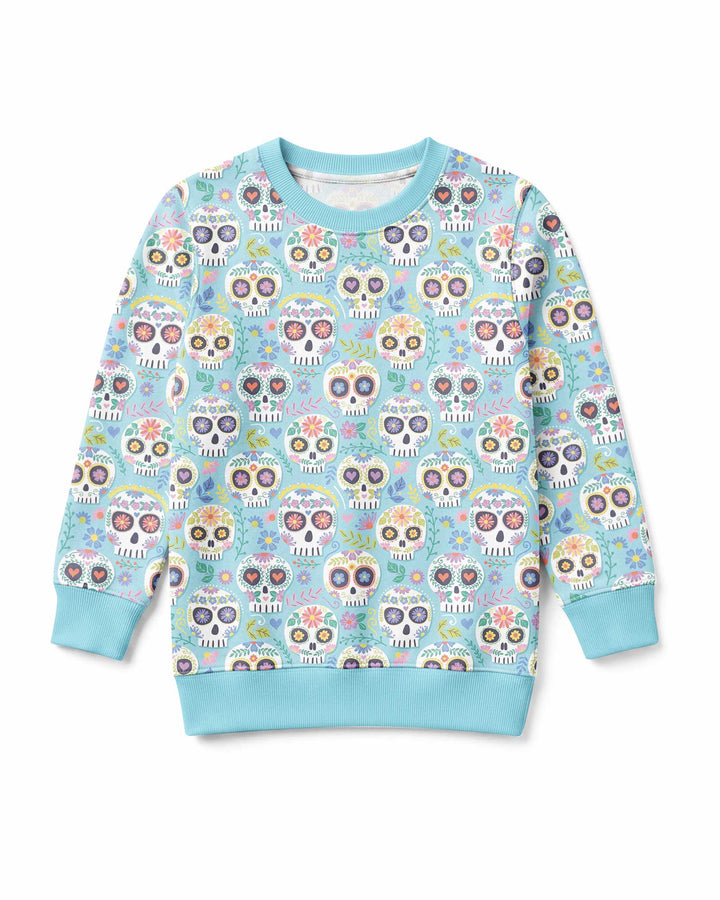 Floral Skull Bamboo Crewneck Sweatshirt