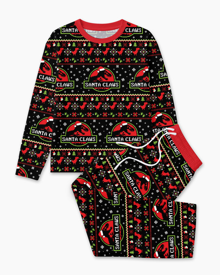 Santa Claws Christmas Bamboo Men's Pajama Set
