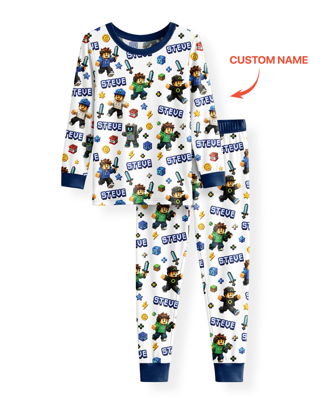 Playing Game With Me Bamboo Two Piece Long Sleeve Pajama Set