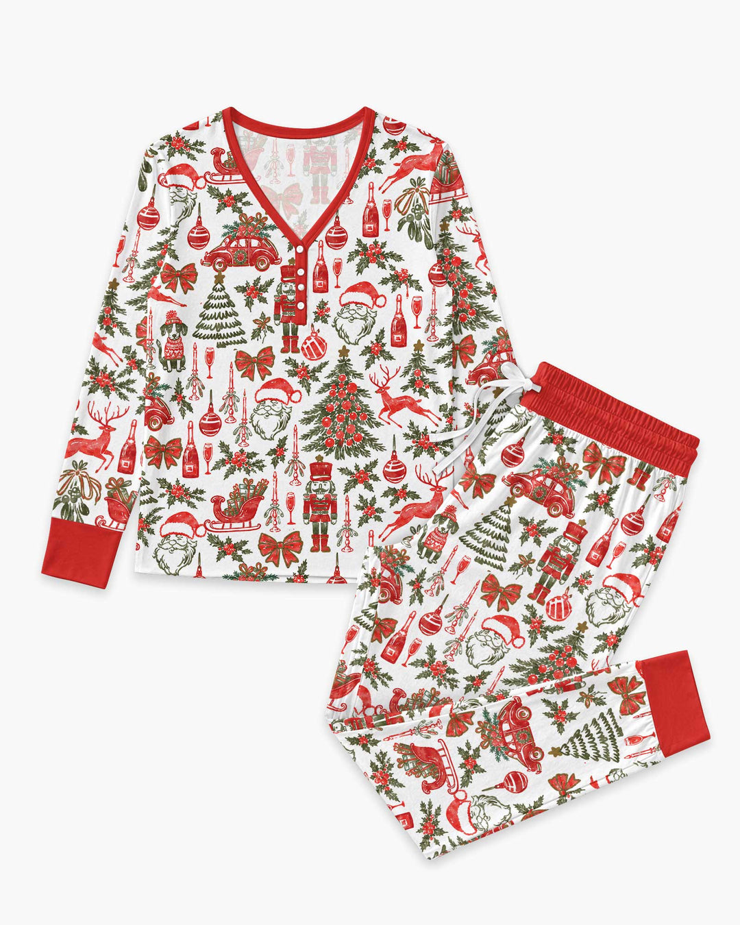 A Very Vintage Christmas Bamboo Women Pajama Set
