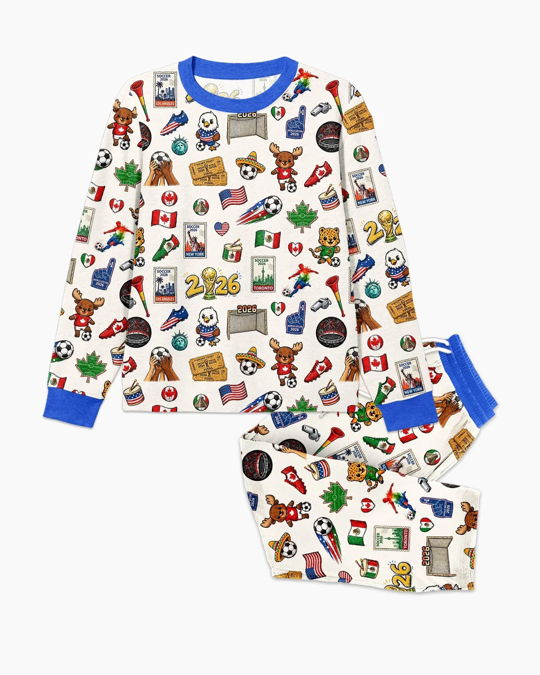 Soccer Cup 2026 Family Matching Bamboo Men's Pajama Set