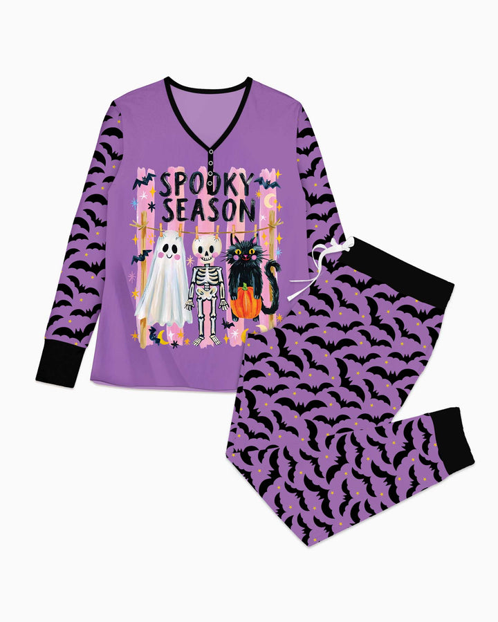Bats & Boos Family Matching Bamboo Women Pajama Set