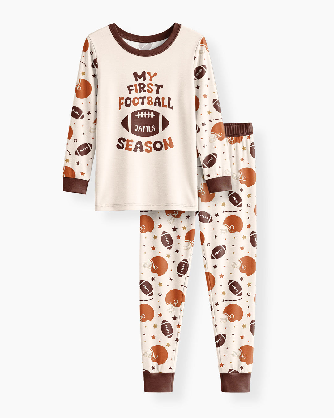 My First Football Season Bamboo Two Piece Long Sleeve Pajama Set
