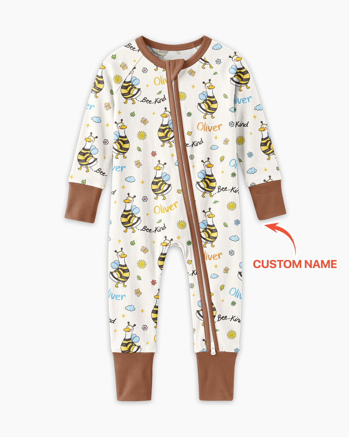 Custom Name Bee Kind The Goose Bamboo Convertible Zippy