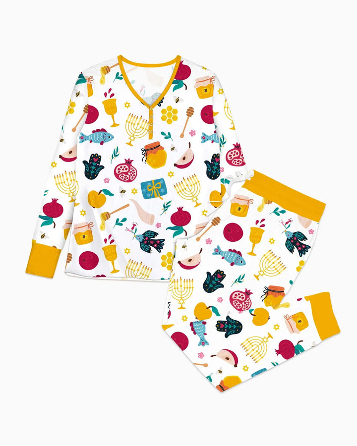 Shanah Tovah Party Bamboo Women Pajama Set