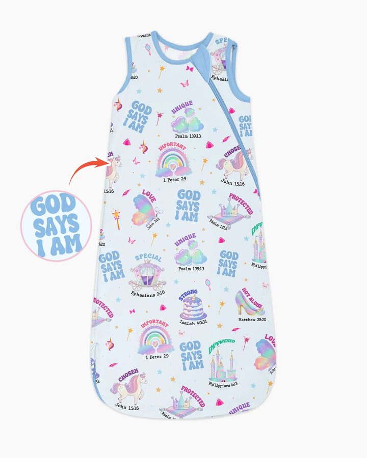God Says I Am Girl Bamboo Sleep Bag