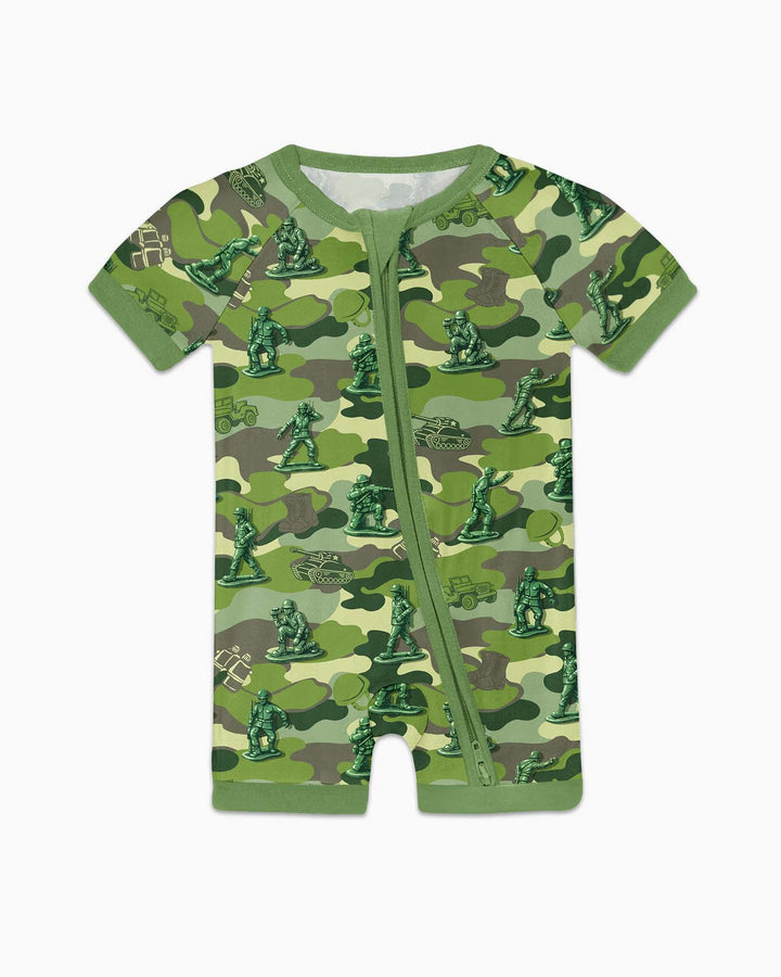 Green Army Men Bamboo Shorty Zippy