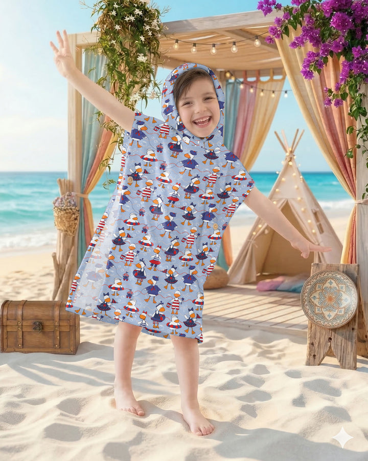 Freedom Floaties Family Matching Bamboo Swim Poncho