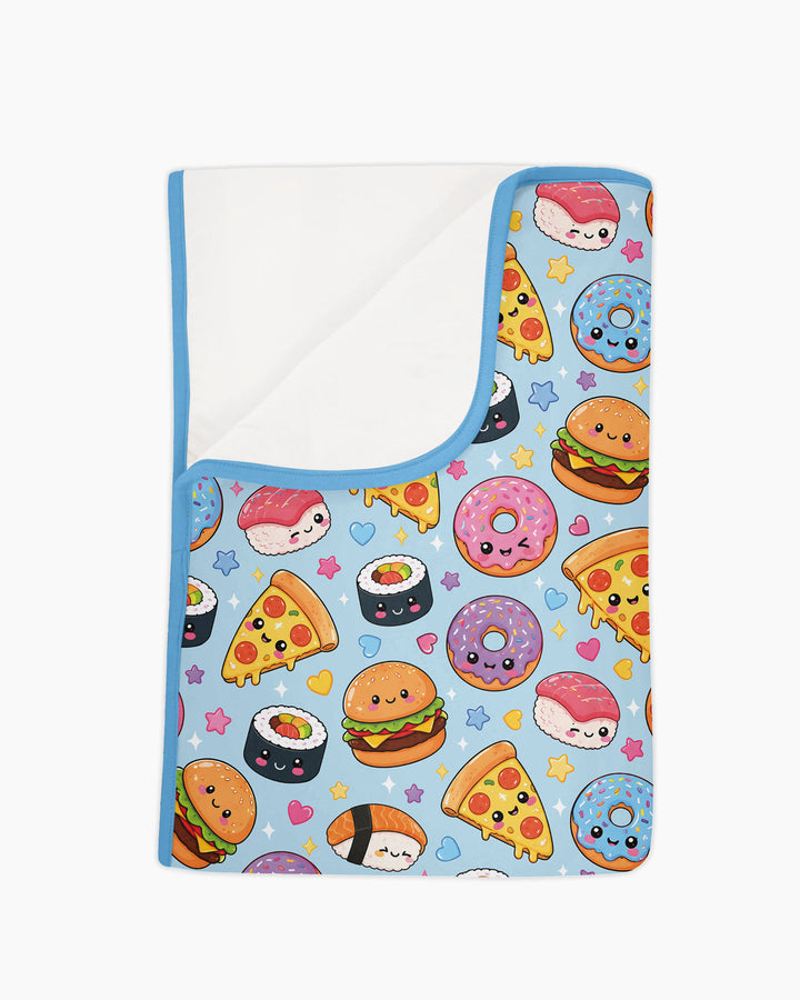 Kawaii Snack Party Bamboo Blanket